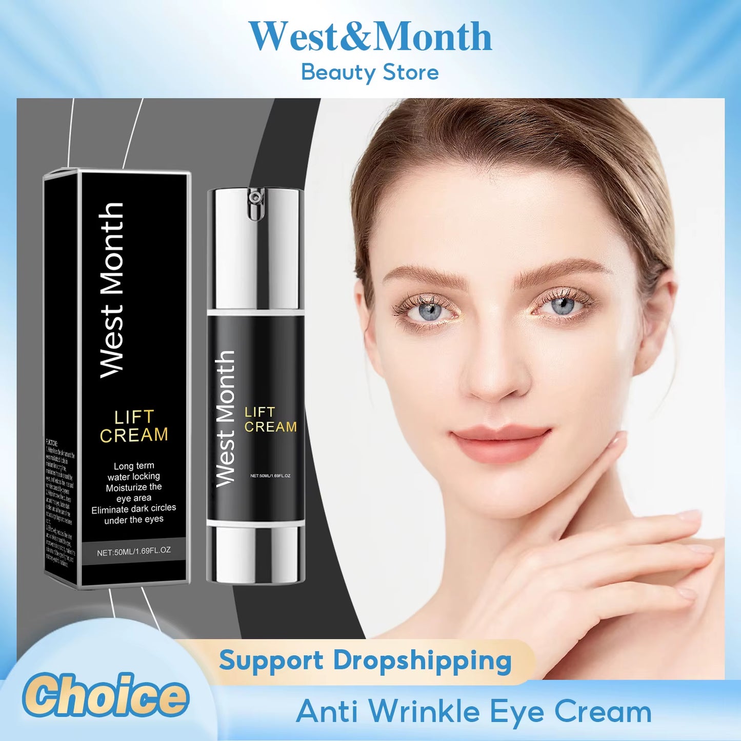 Lift Eye Cream anti Wrinkles Reduce Fine Lines Fade Dark Circles Remove Puffiness Delay Aging Tightening Revitalizing Eye Cream