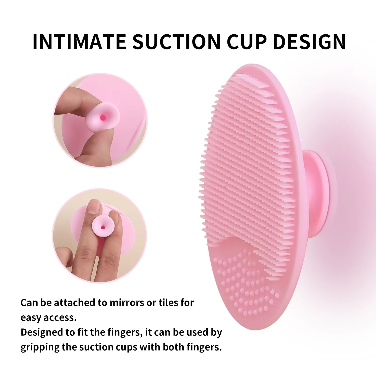 Wash a Face to Brush,1Pcs Silicone Cute Sucker Mini Cleansing Cleaning Brush for Face Washing