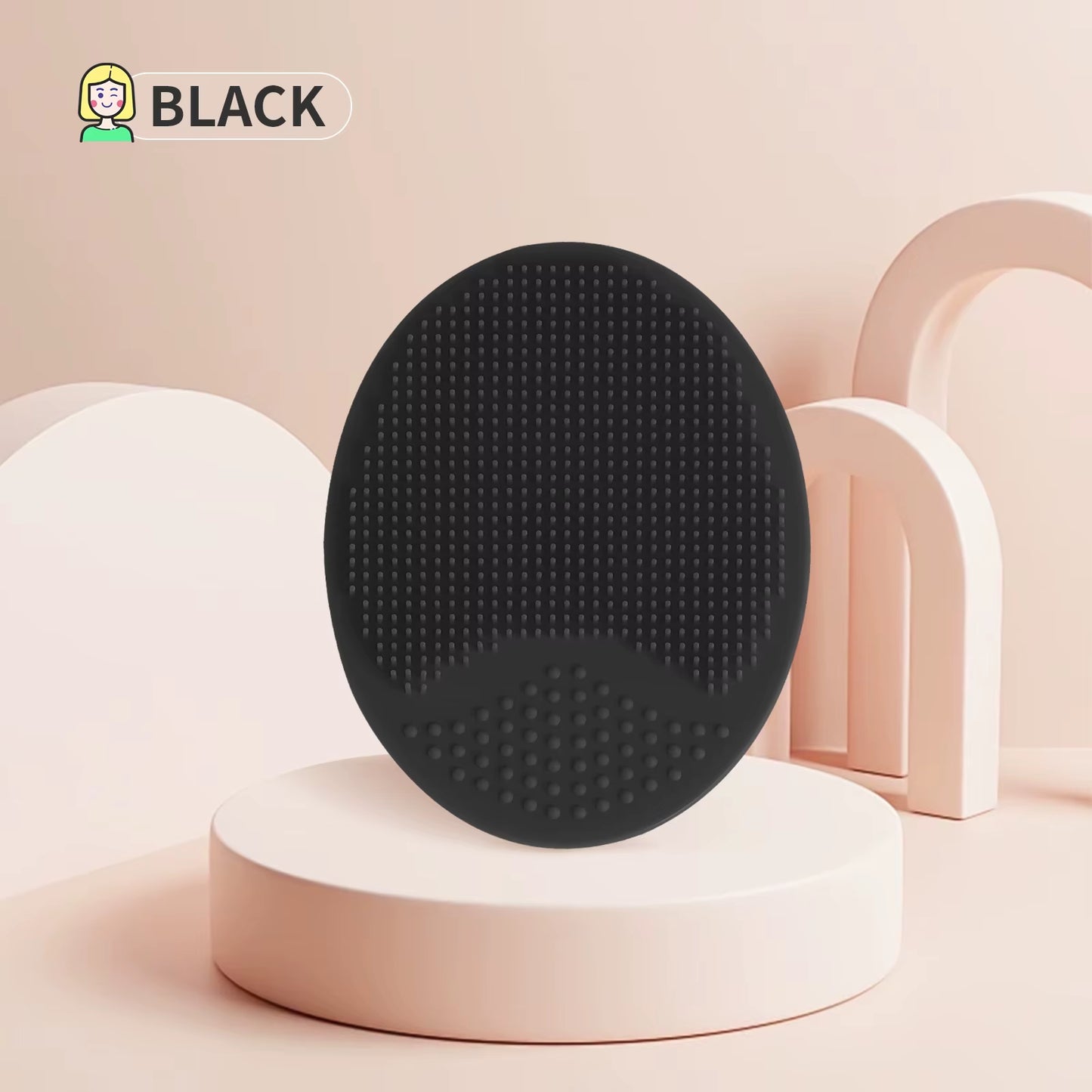 Wash a Face to Brush,1Pcs Silicone Cute Sucker Mini Cleansing Cleaning Brush for Face Washing