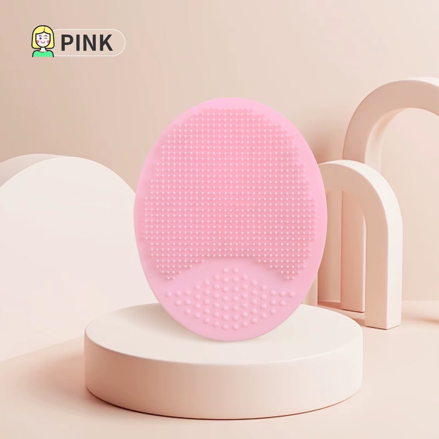Wash a Face to Brush,1Pcs Silicone Cute Sucker Mini Cleansing Cleaning Brush for Face Washing