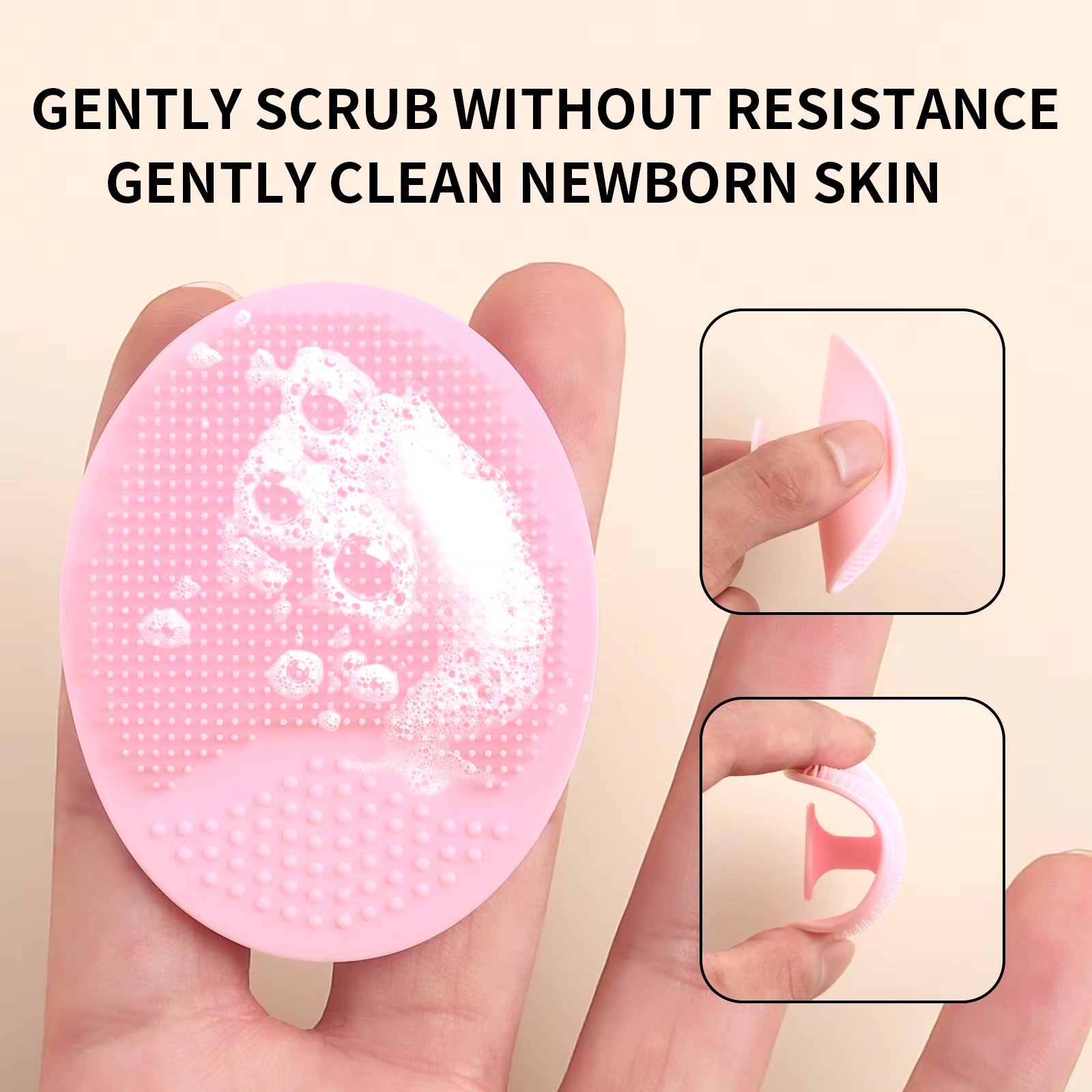 Wash a Face to Brush,1Pcs Silicone Cute Sucker Mini Cleansing Cleaning Brush for Face Washing